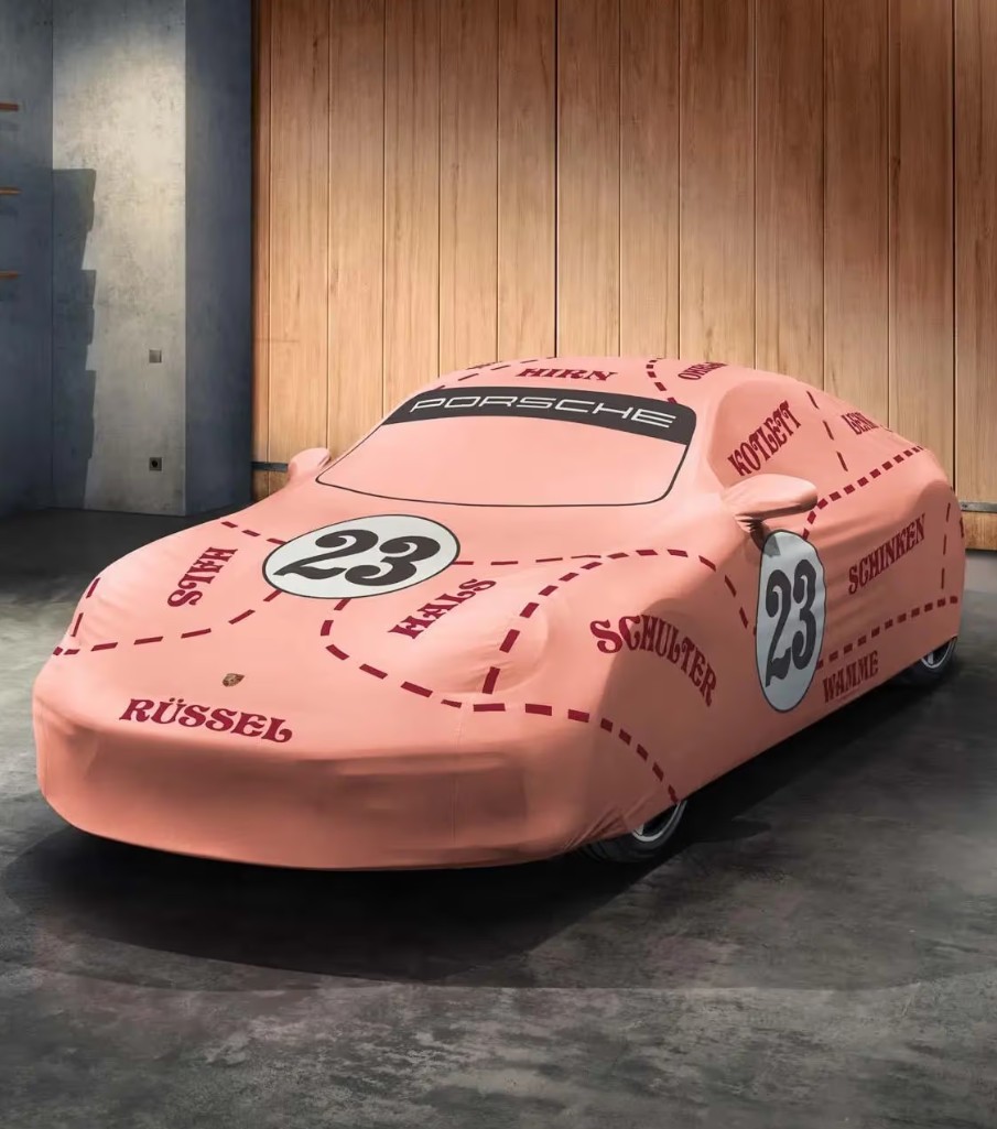 Original Porsche Indoor-Car-Cover „Sau“ Design - 911 (992 Turbo) - 99204401216