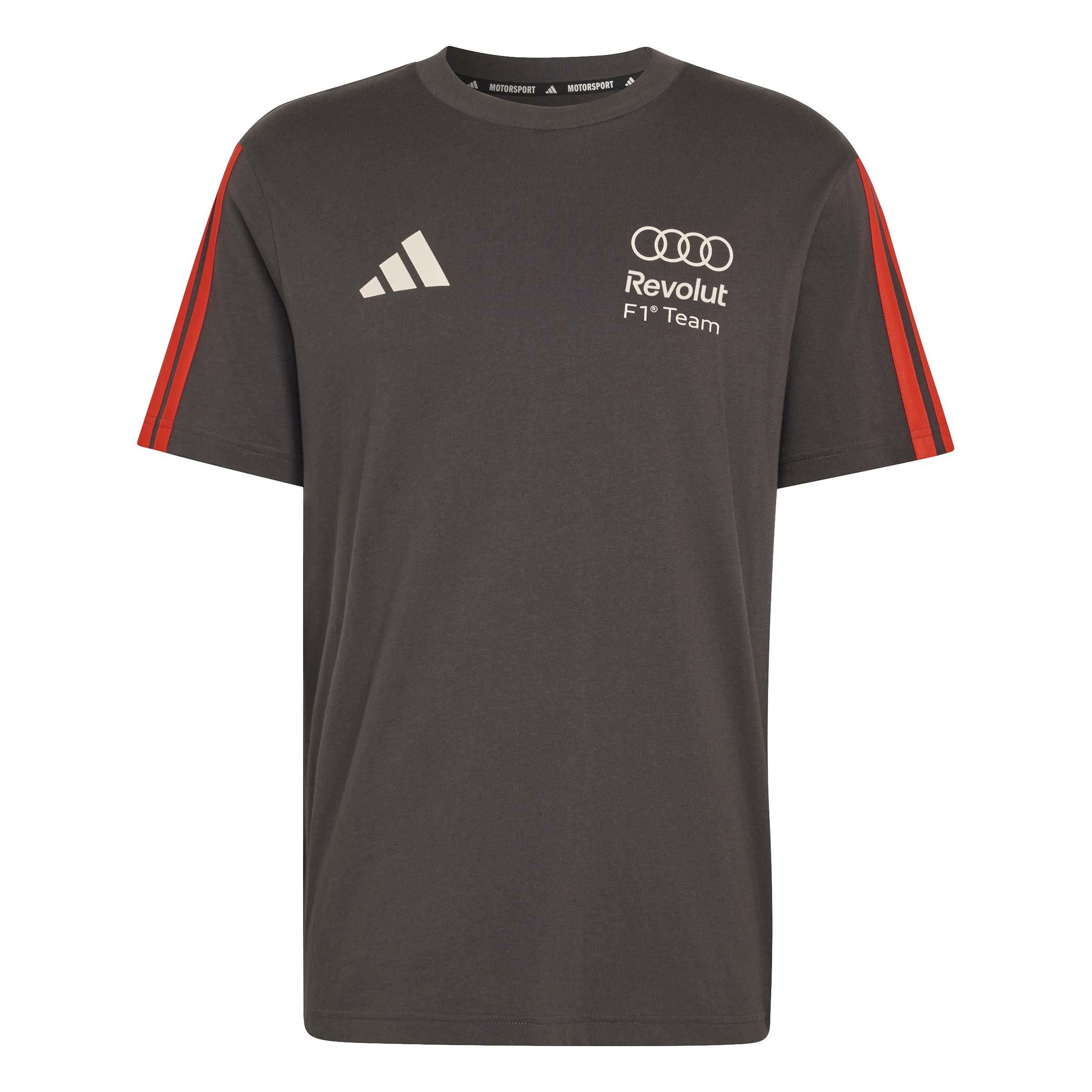 Original Audi Formel 1 Fan Kurzarm T-Shirt, Herren, schwarz-grau - 313260120-Konfig