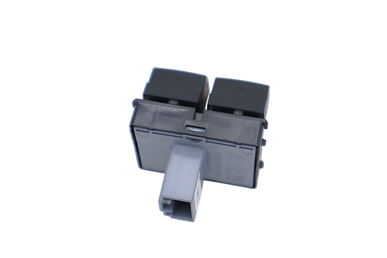 Original VW Beetle Schalter für elektrischen Fensterheber schwarz/alu Fahrerseite hinten