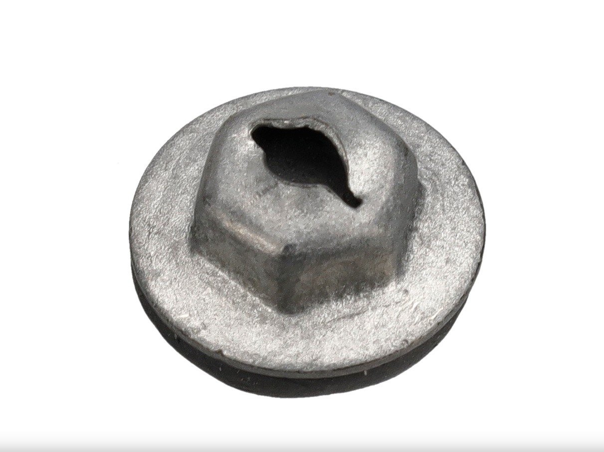 Original Porsche Deckelwappen, Selbstschneidemutter - WHT004974