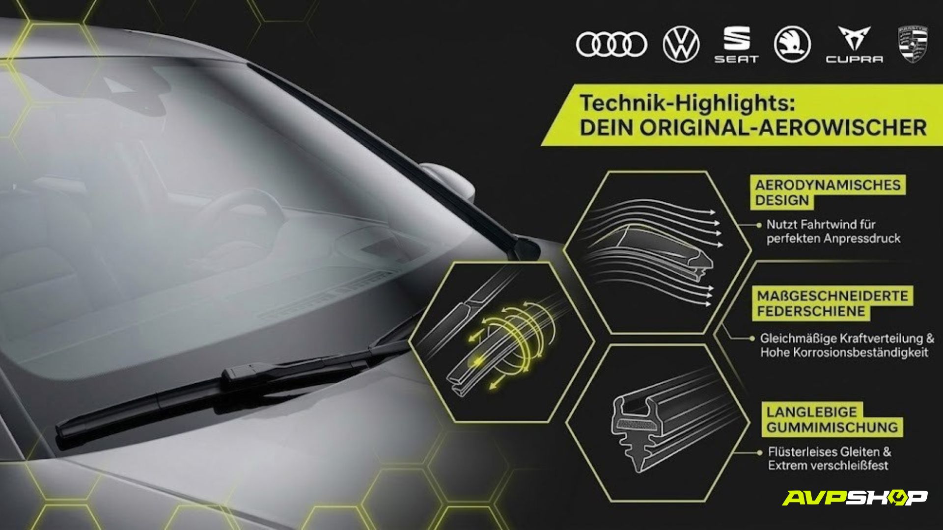 Original VAG Scheibenwischer Technik und Vorteile