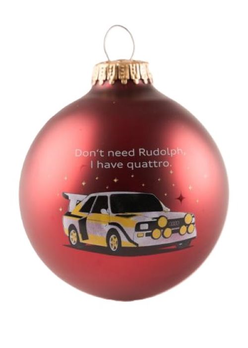 Christbaumkugel Audi quattro