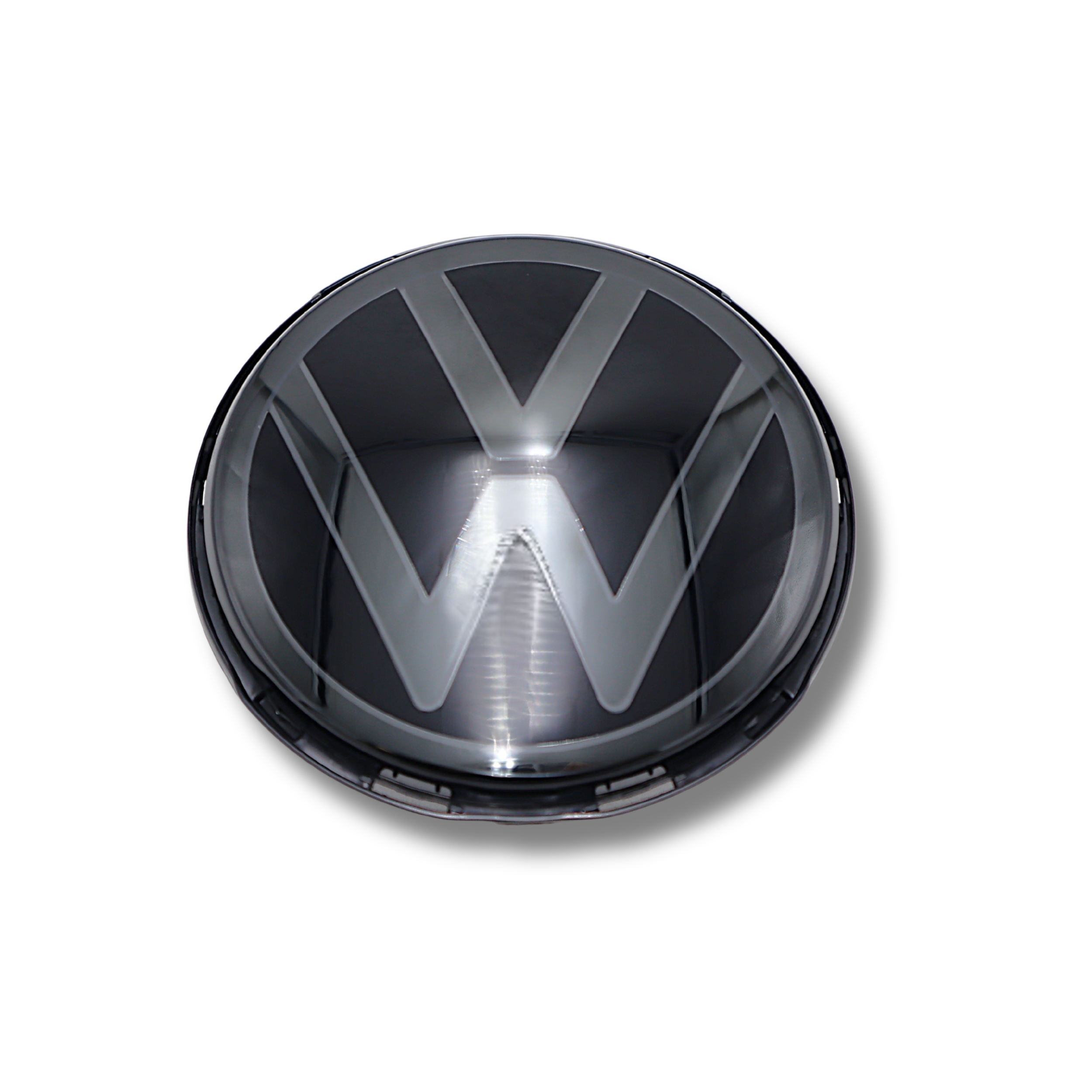 Original VW Emblem vorne, beleuchtet, titanschwarz/titanschwarz/cyclon – 5H0941600AASO