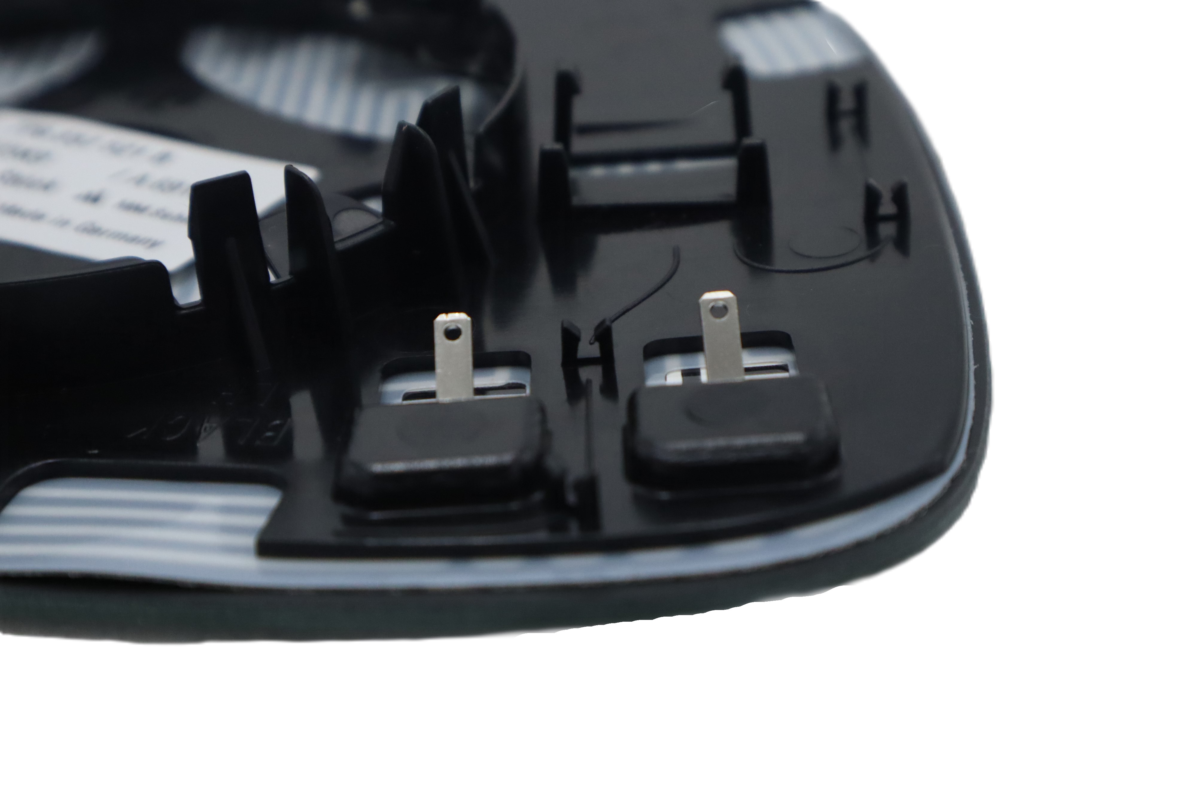 Original VW Touareg Spiegelglas links asphärisch-weitwinkel mit Trägerplatte