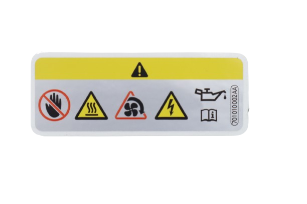 Original VW SEAT Skoda Kennschild Warnaufkleber Ölüberfüllung