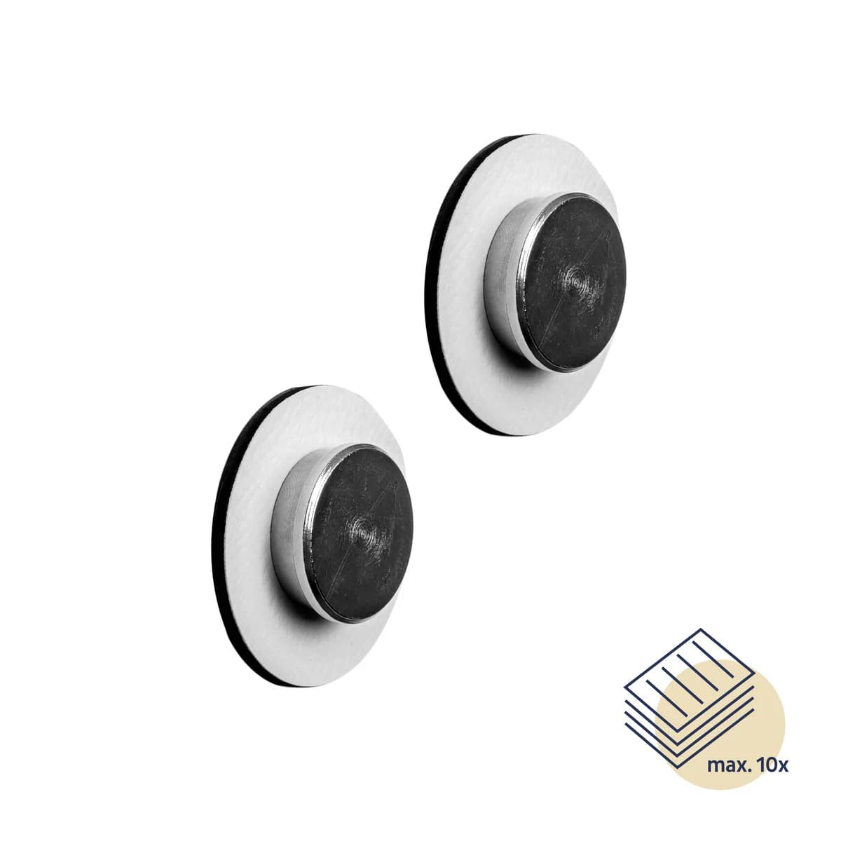 Silwy Magnet-Pins SMART inkl. Metall-Nano-Gel-Pads WHITE