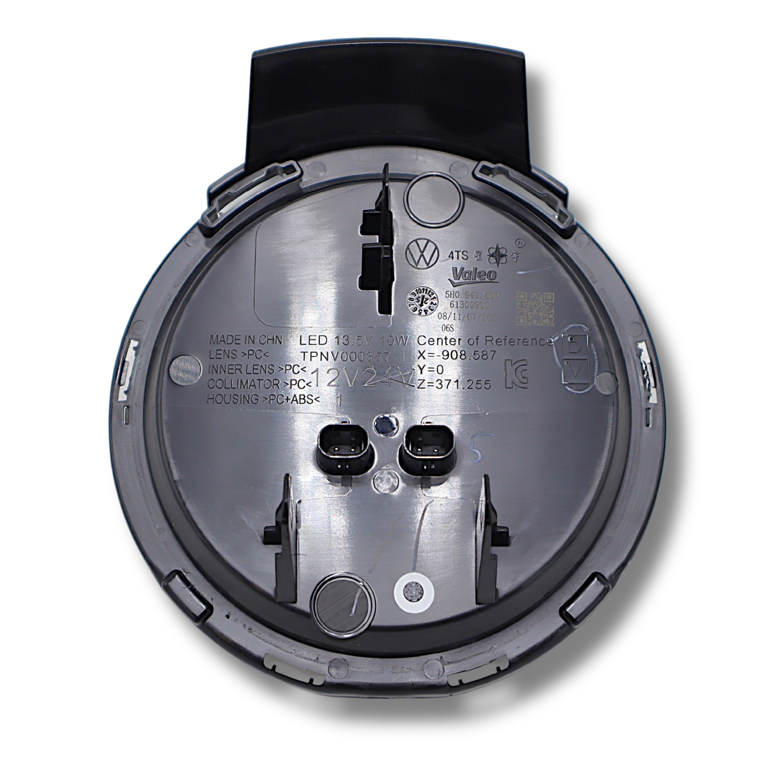 Original VW Emblem vorne, beleuchtet, schwarz/chromglanz – 5H0941600DPJ