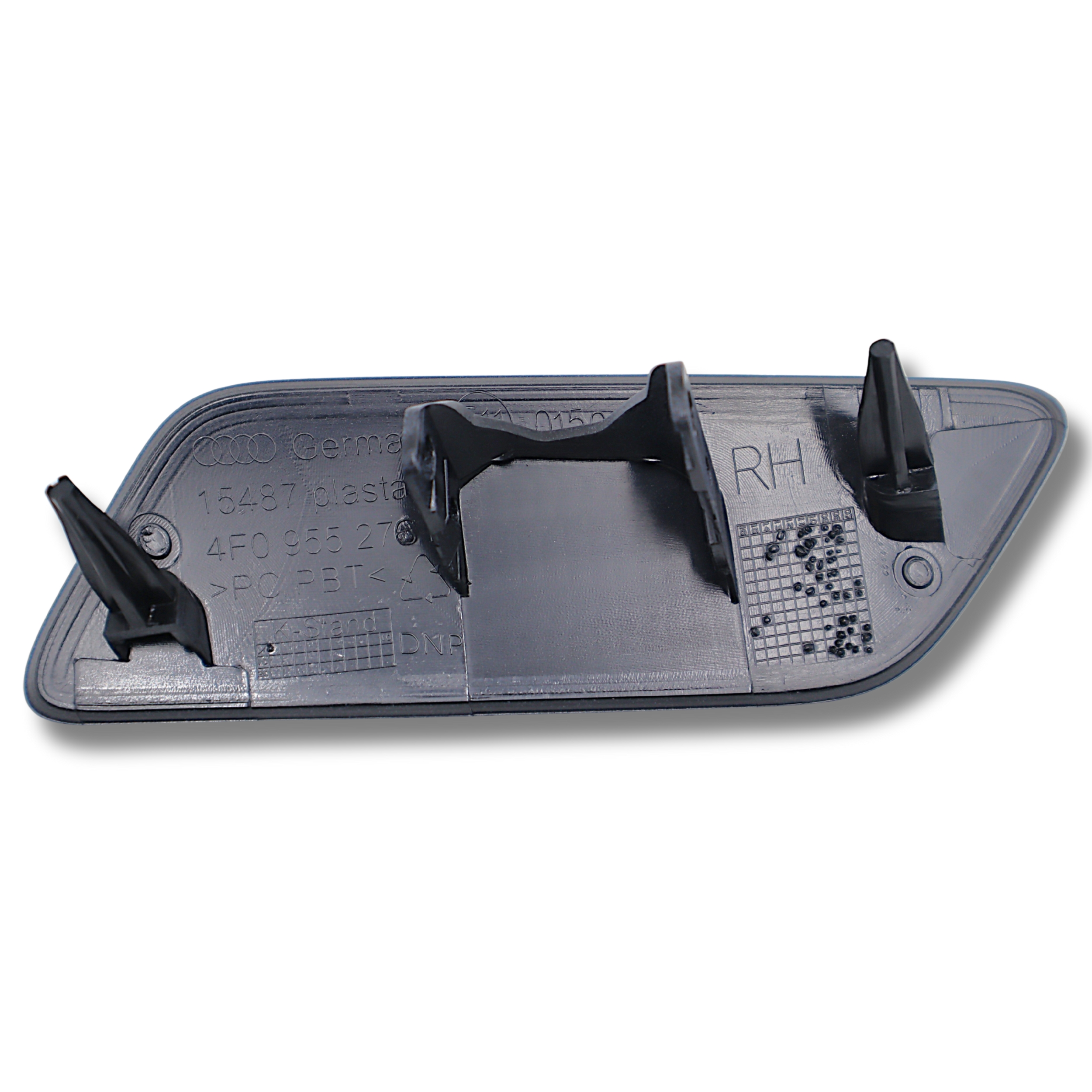 Original Audi A6 Abdeckkappe Scheinwerferwaschanlage Kappe Stossfänger vorne rechts grundiert