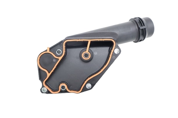 Original Audi A6 Kühlmittelflansch Deckel mit Anschlussstutzen