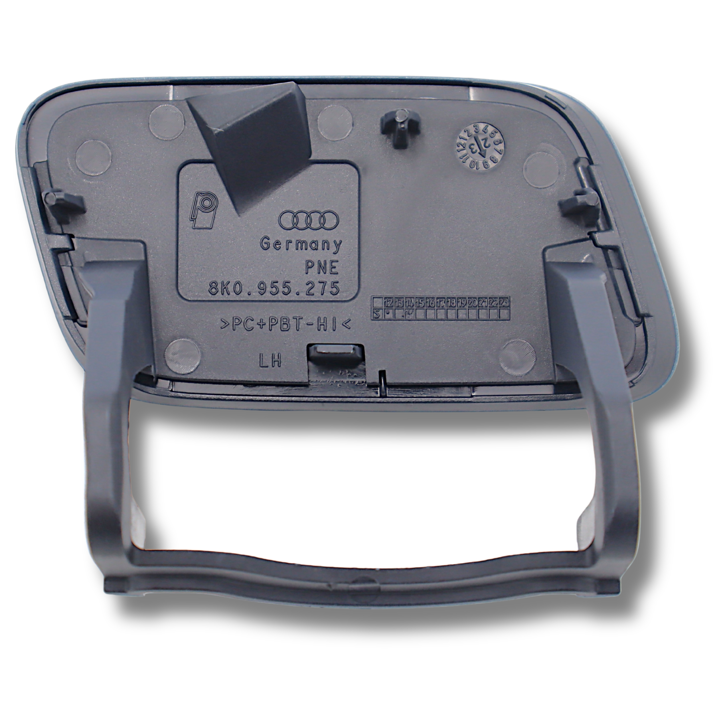 Original Audi A4 Abdeckkappe Scheinwerferwaschanlage Stossfänger Kappe vorne links grundiert