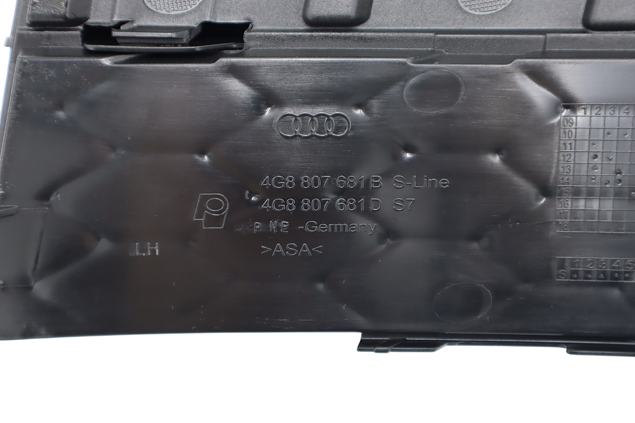 Original Audi A7 Luftführungsgitter links satinschwarz