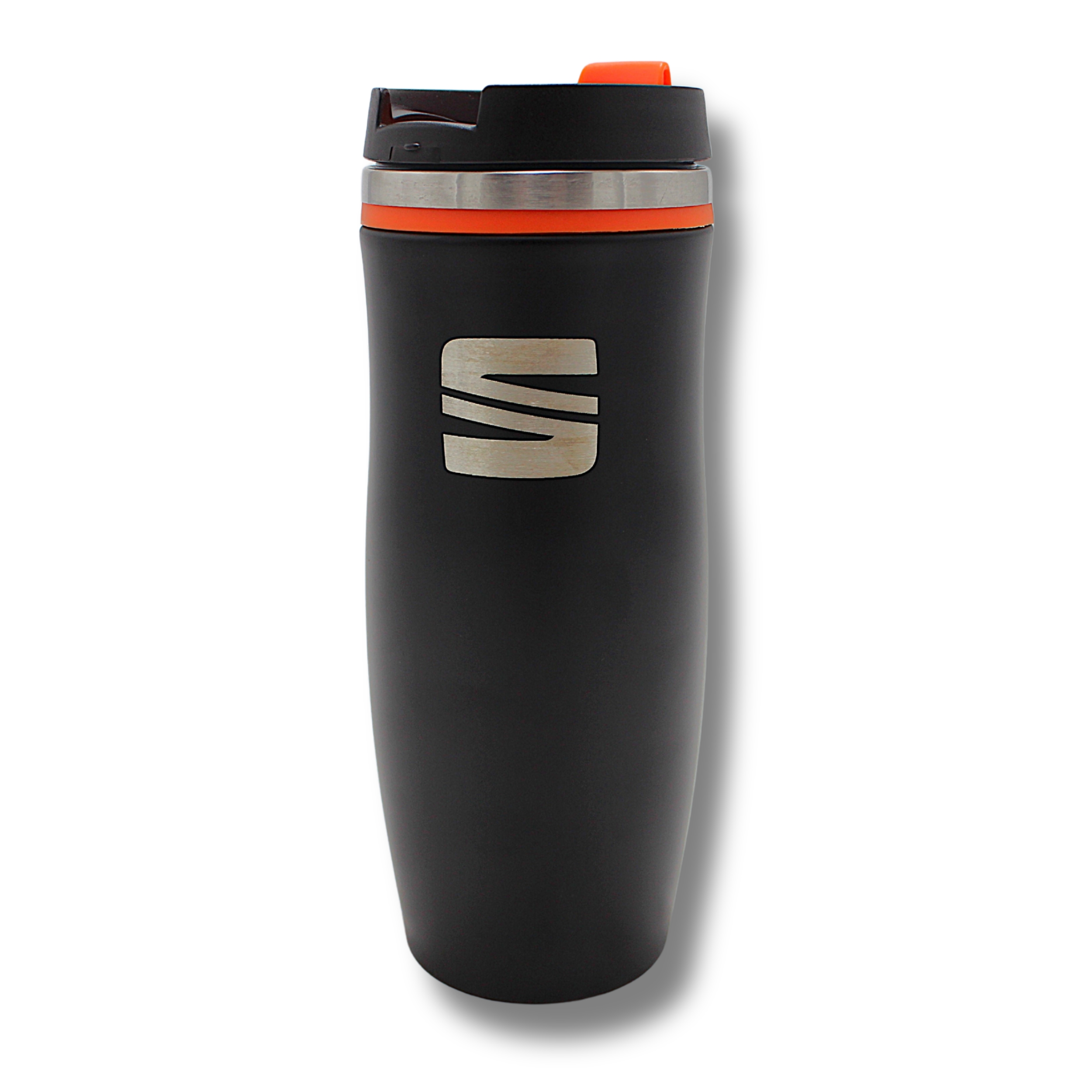 Original Seat Thermosflasche Edelstahl, schwarz/orange - 6H1069604KAA