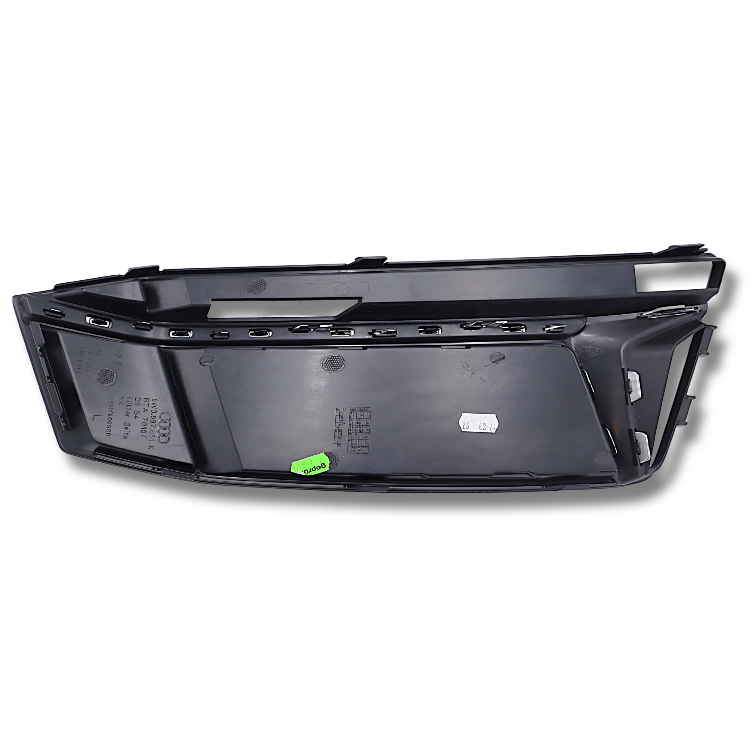 Original Audi A4 Luftführungsgitter links dark chrom matt/aluminium