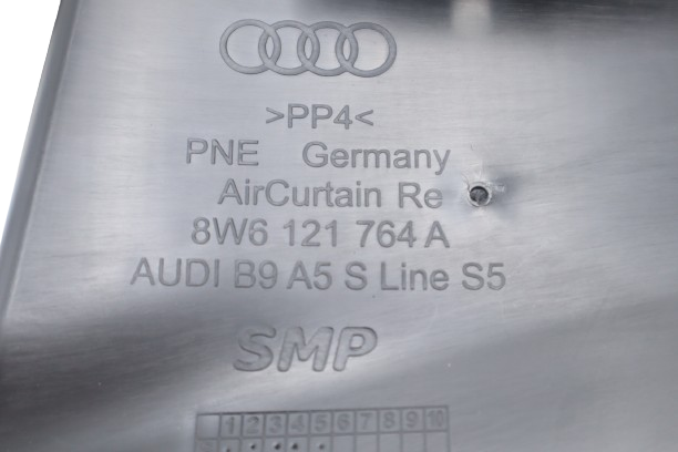 Original Audi A5 Luftführung für Stoßfänger, rechts