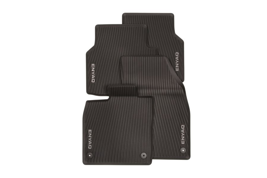 Original Skoda Enyaq Allwetterfußmatte schwarz/grau