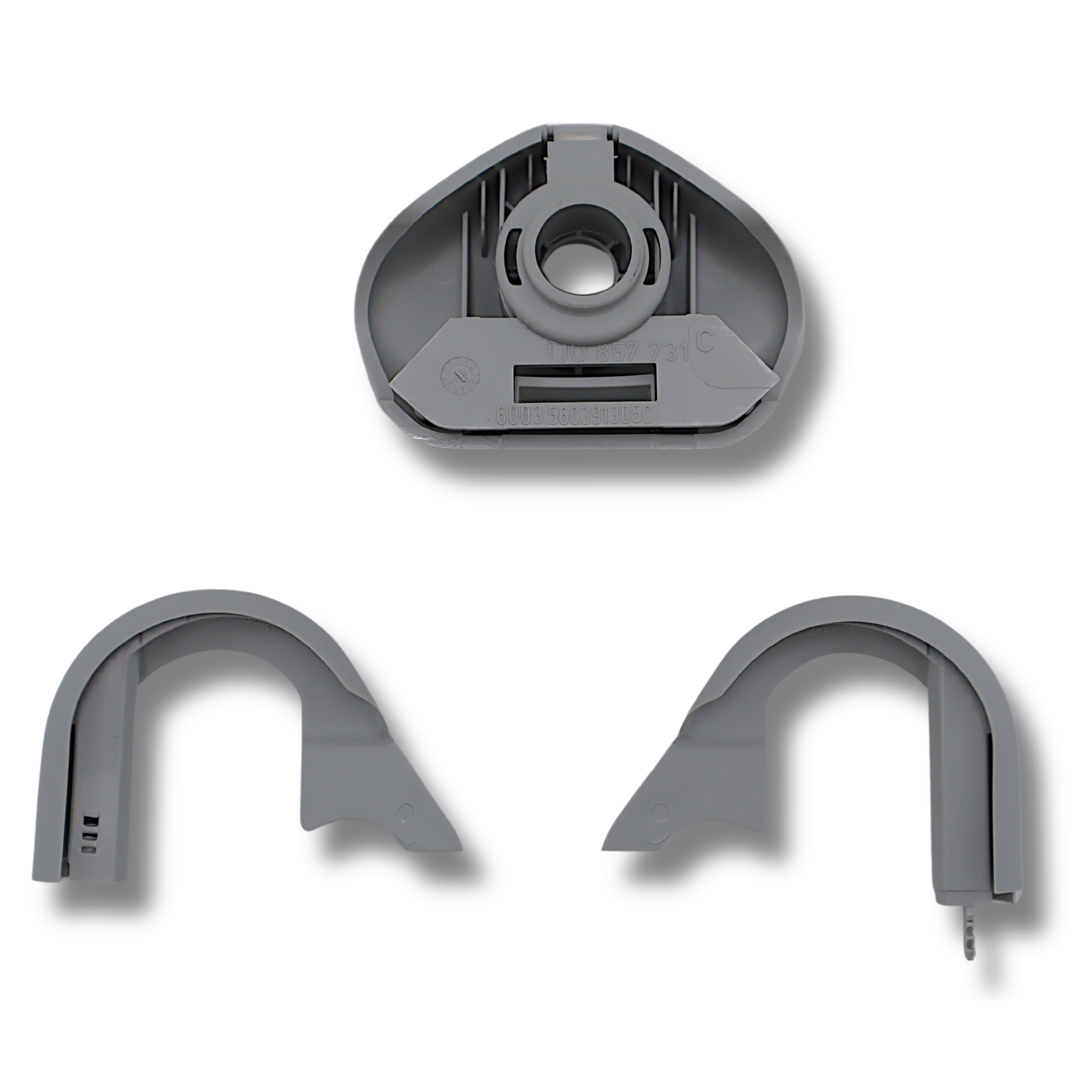 Original VW Beetle Caddy Golf Polo Transporter Abdeckkappe Gurthalter, perlgrau