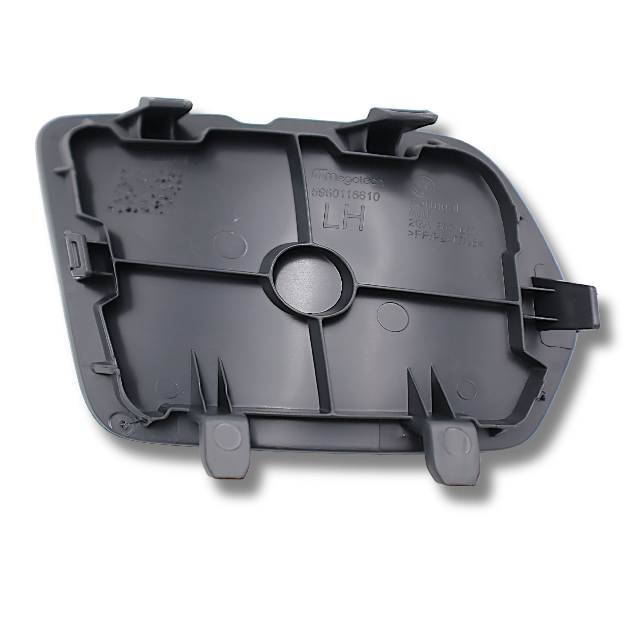 Original VW T-Roc Wartungsklappe hinten links, titanschwarz, Kofferraumverkleidung Laderaumabdeckung