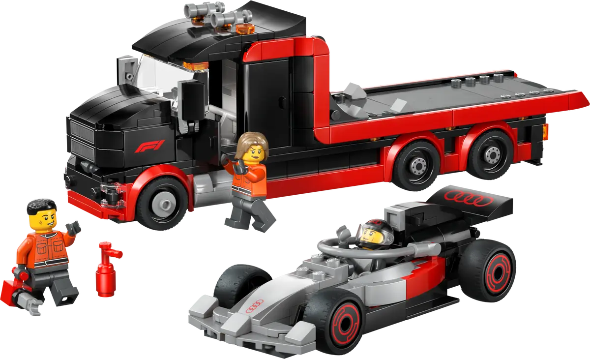 Original Lego City Audi F1® grau/rot/schwarz mit F1® D. Truck schwarz - 3202600020