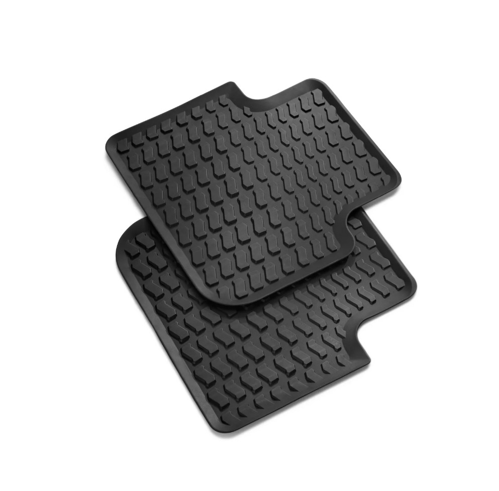 Original Audi Q8 e-tron Allwetterfußmatten Gummifußmatten hinten