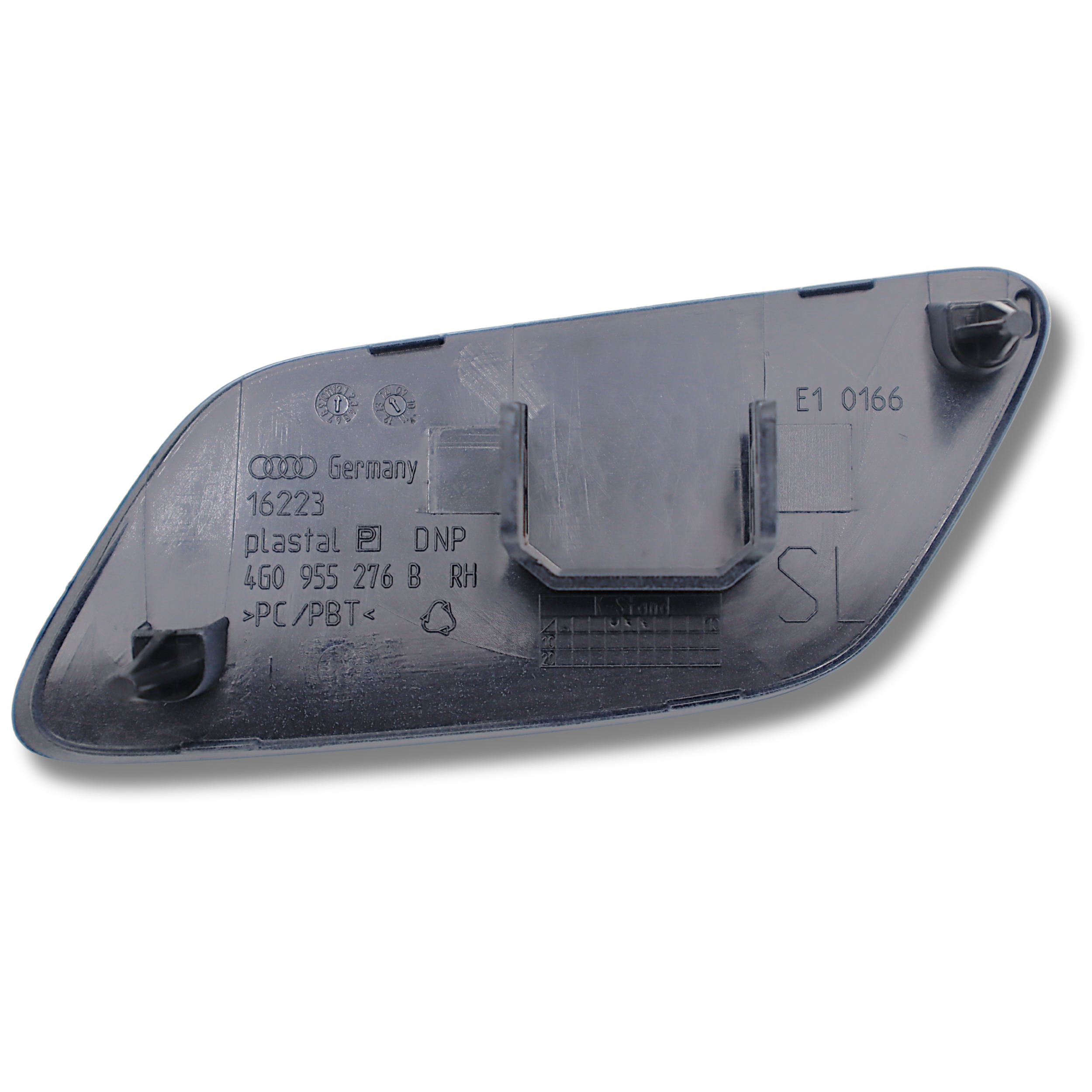 Original Audi A6 Abdeckkappe Scheinwerferwaschanlage Kappe Stossfänger vorne rechts grundiert