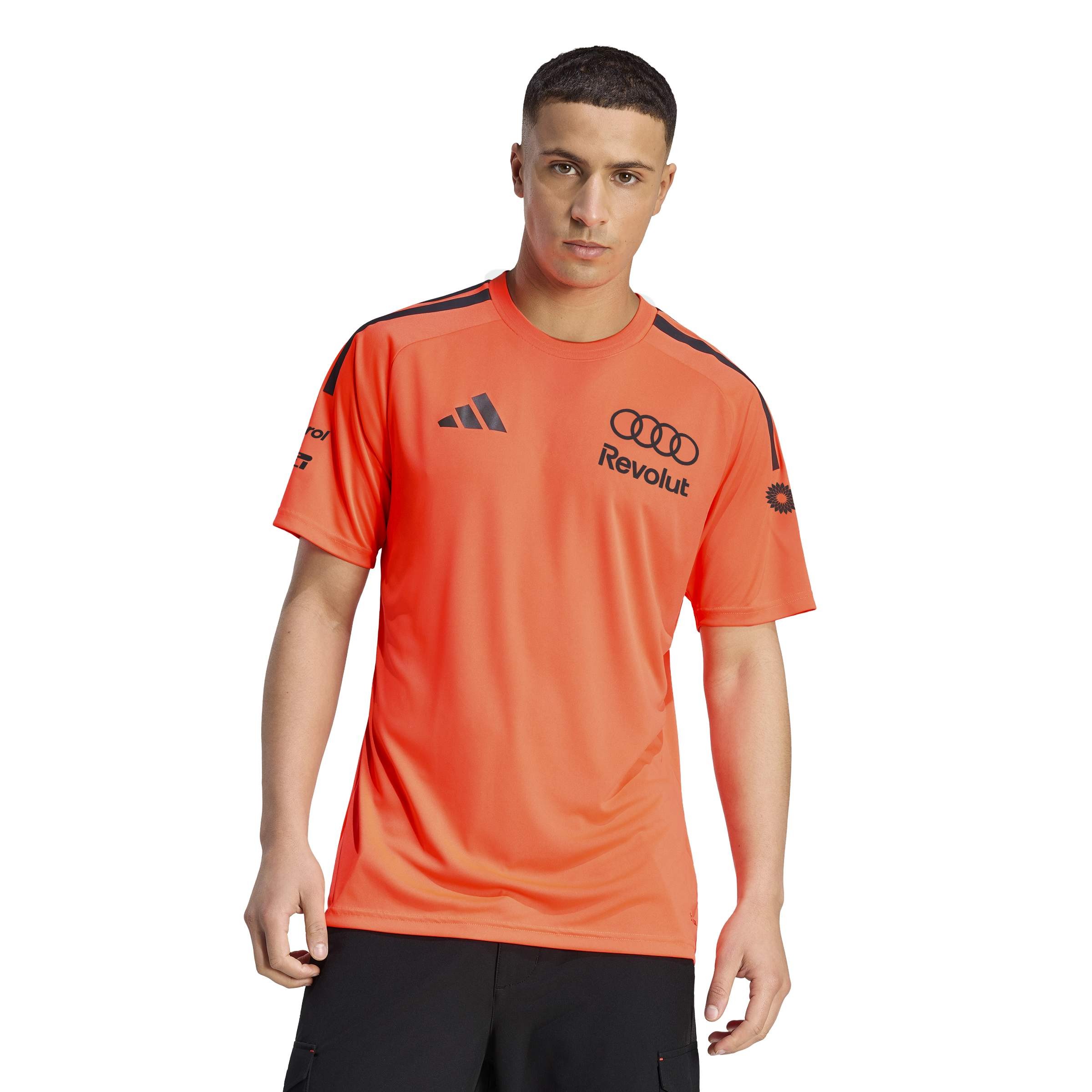 Original Audi Formel 1 Mechanics Set up T-Shirt, Herren, Orange 31326045-2