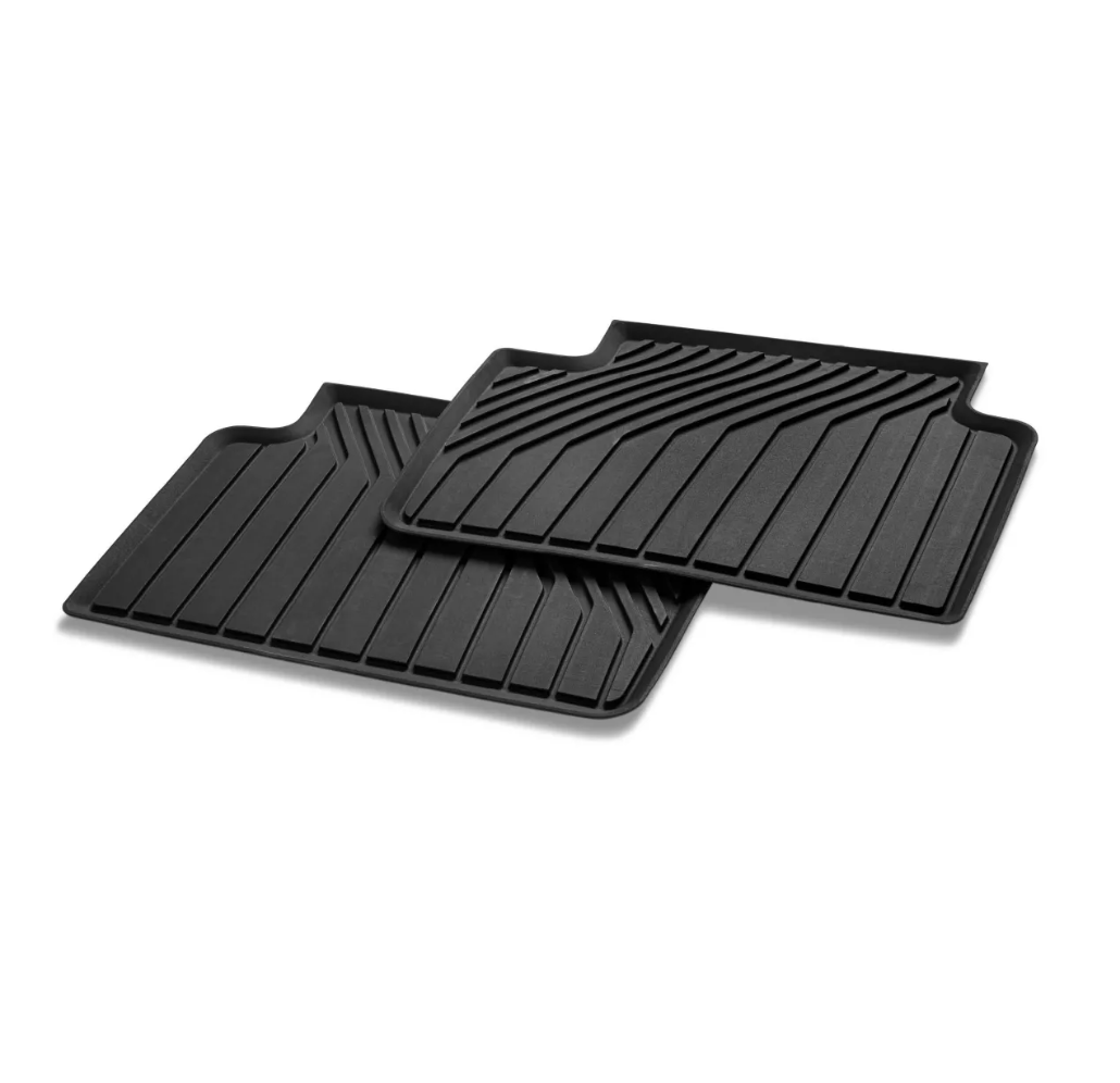 Original Audi A6 e-tron Satz Allwetterfußmatten Gummimatten hinten ohne Befestigungspunkte