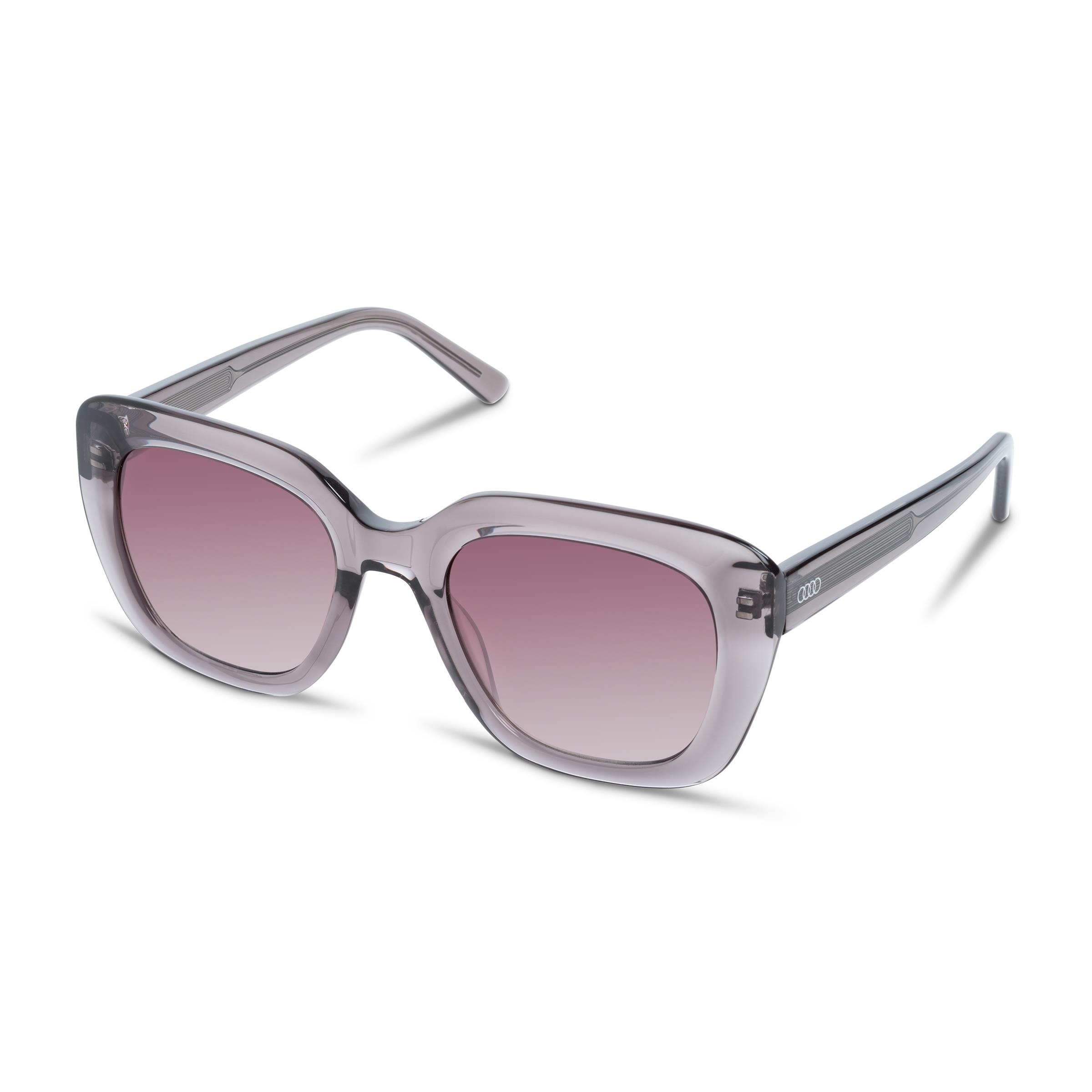 Original Audi Sonnenbrille, Damen, transparent grau