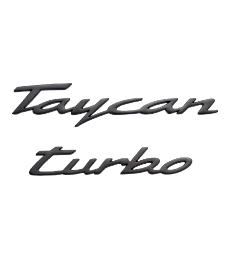 Original Porsche Zweiteiliges Magnet-Set Taycan Turbo, schwarz - WAP0502100RMST