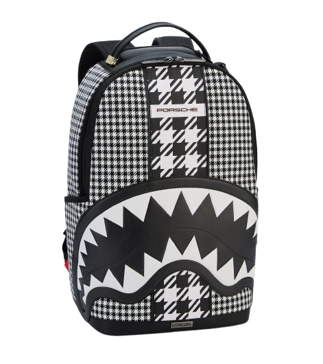 Original Porsche Rucksack Pepita - Porsche x Sprayground - schwarz,weiß - WAP03500426BBP