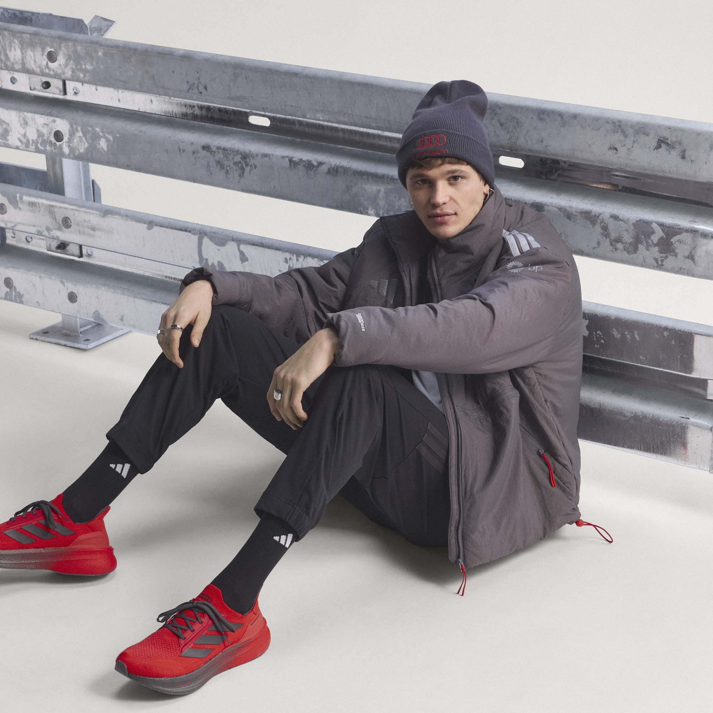 Original Audi Formel 1 Engineers Padded Jacket grau, Herren - 31326024-Konfig