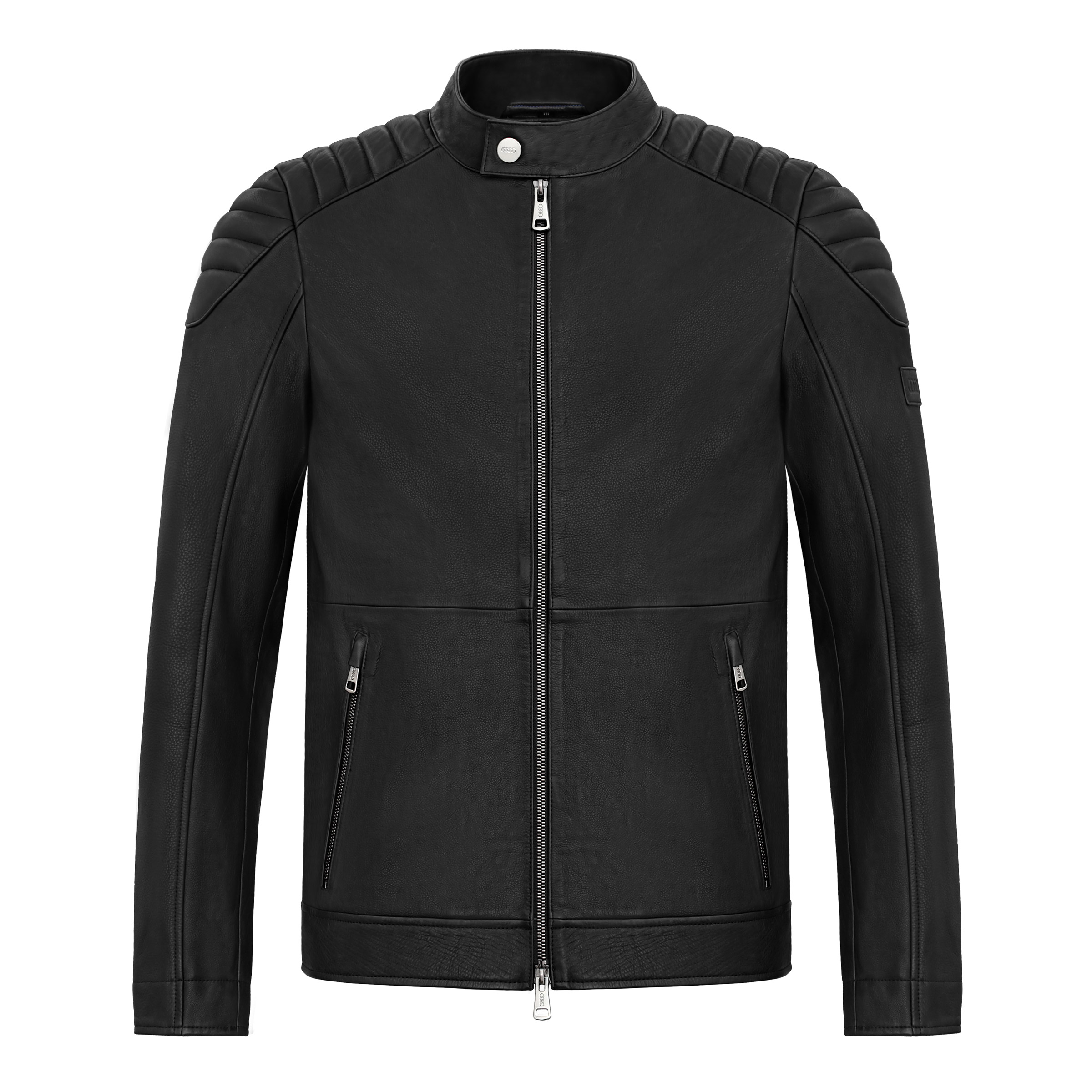 Original Audi Lederjacke Kaskade, Leder Jacke Herren, schwarz