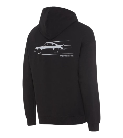 Original Porsche 50Y Turbo Hoodie, Unisex, schwarz - WAP250-Konfig