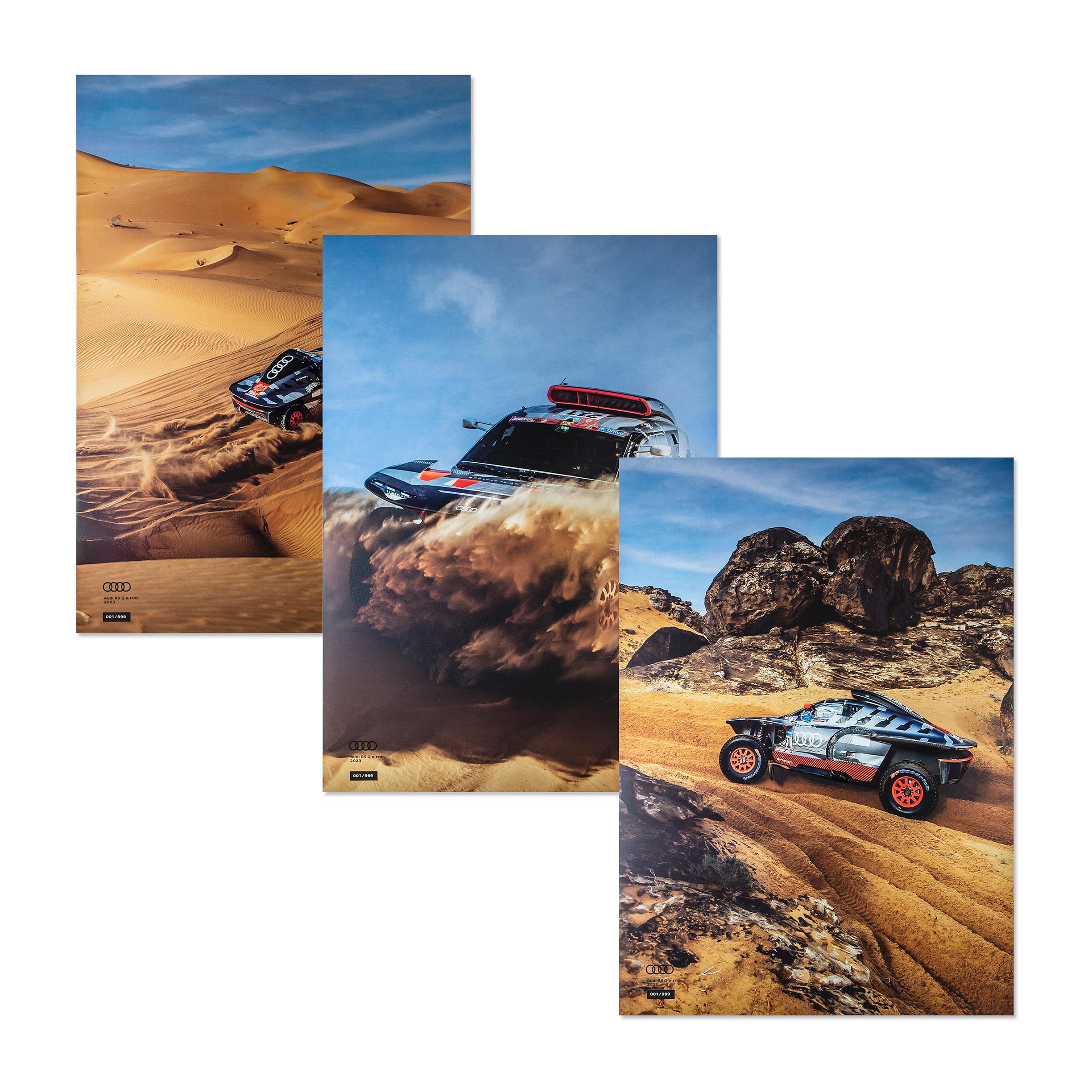 Original Audi Sport Poster-Set RS Q e-tron, 2023, Ltd Edit.