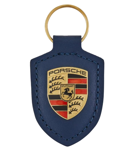 Porsche Schlüsselanhänger Blau - Wappen