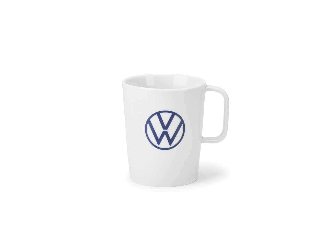 Original Volkswagen Logo Tasse Kaffeetasse Kaffeebecher Cafe VW porzellan