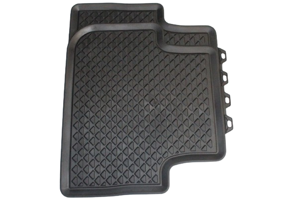 Original VW Tiguan Allwetterfußmattenset, hinten schwarz