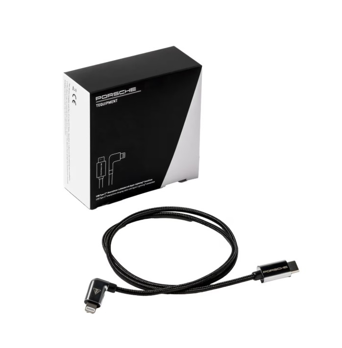 Original Porsche USB Type-C™-Smartphone-Ladekabel mit Apple-Lightning®-Anschluss-9J1073900
