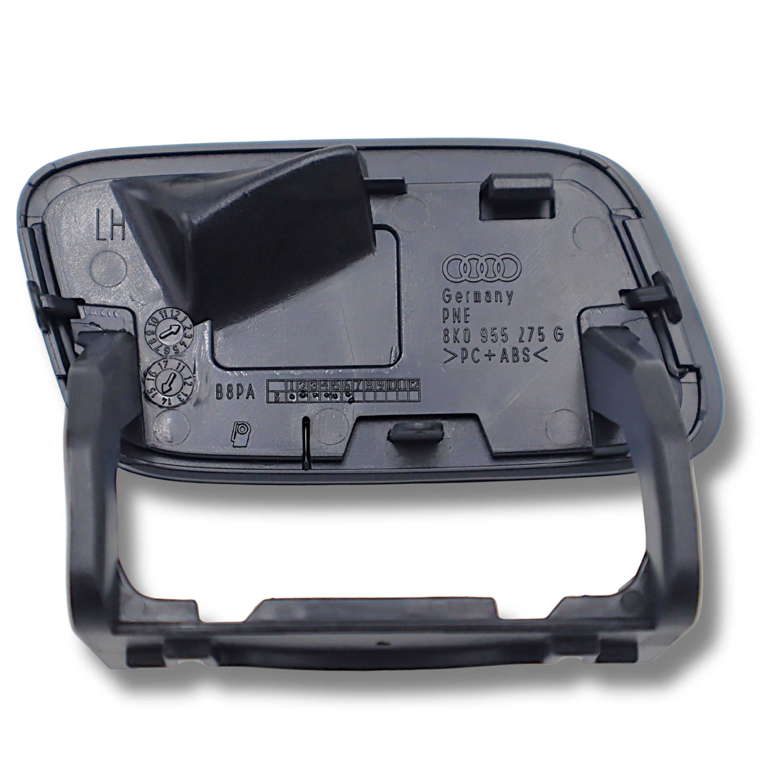 Original Audi A4 Abdeckkappe Scheinwerferwaschanlage Stossfänger Kappe vorne links grundiert