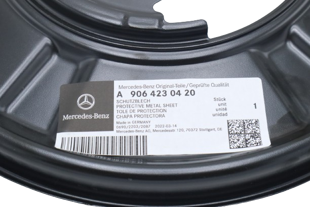 Original VW Crafter Deckblech Bremse Hinterachse links/rechts Ankerblech