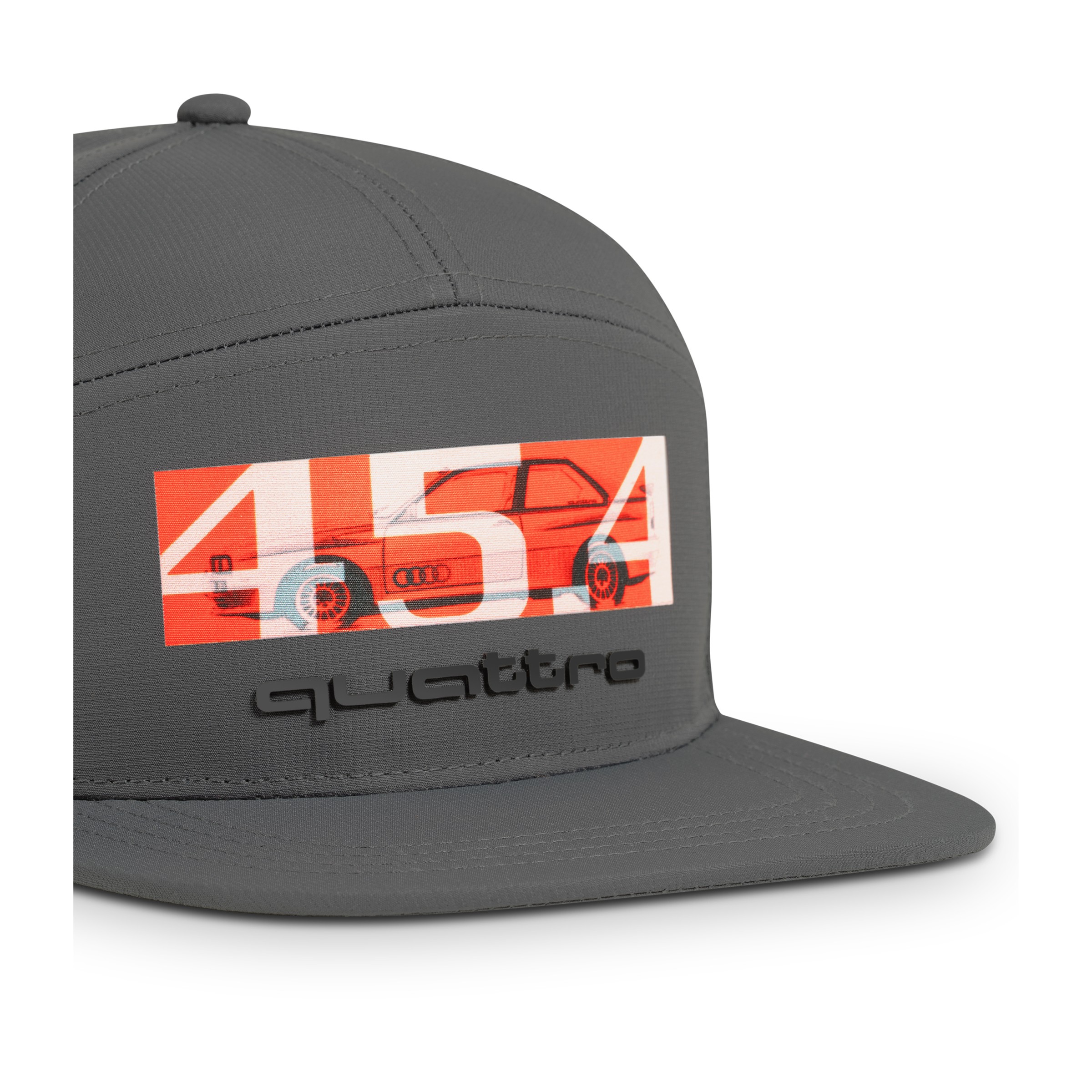 Original Audi quattro 45.4 Snapback Cap, grau