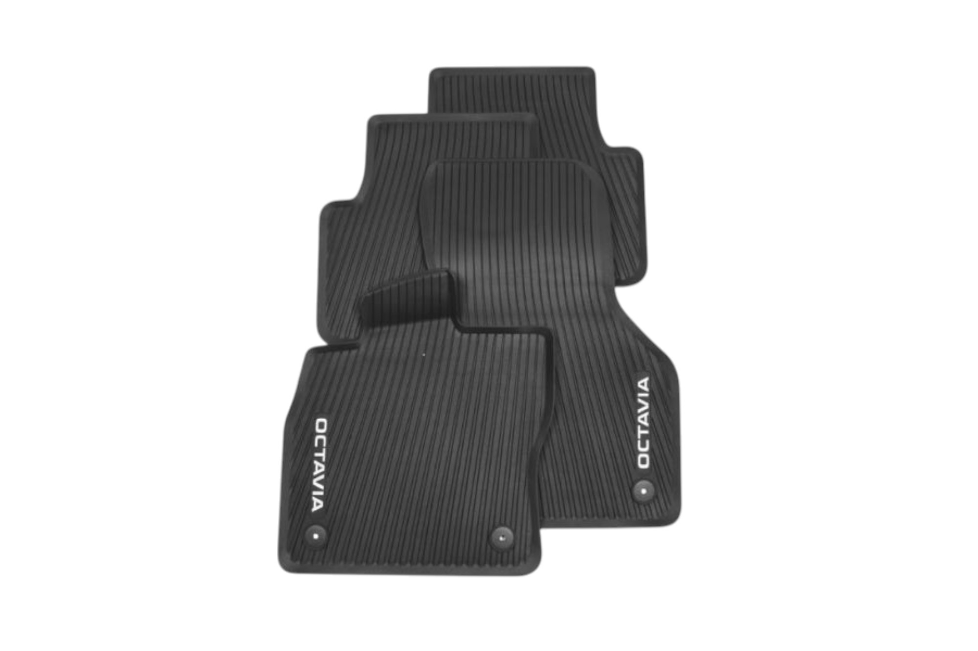Original Skoda Octavia Allwetterfußmatten Gummifußmatten vorn & hinten schwarz