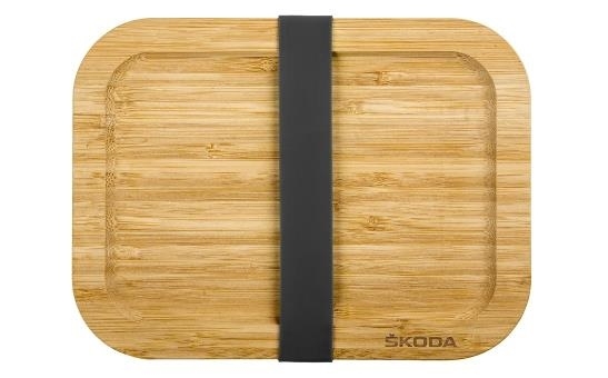 Original Skoda Lunchbox aus Glas, 850ml Brotzeitbox Essensbox Brotdose 