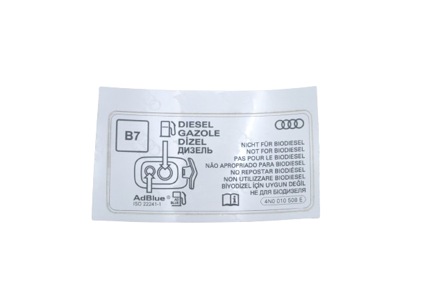 Original Audi Kennschild für Kraftstoffeinfüllung Diesel