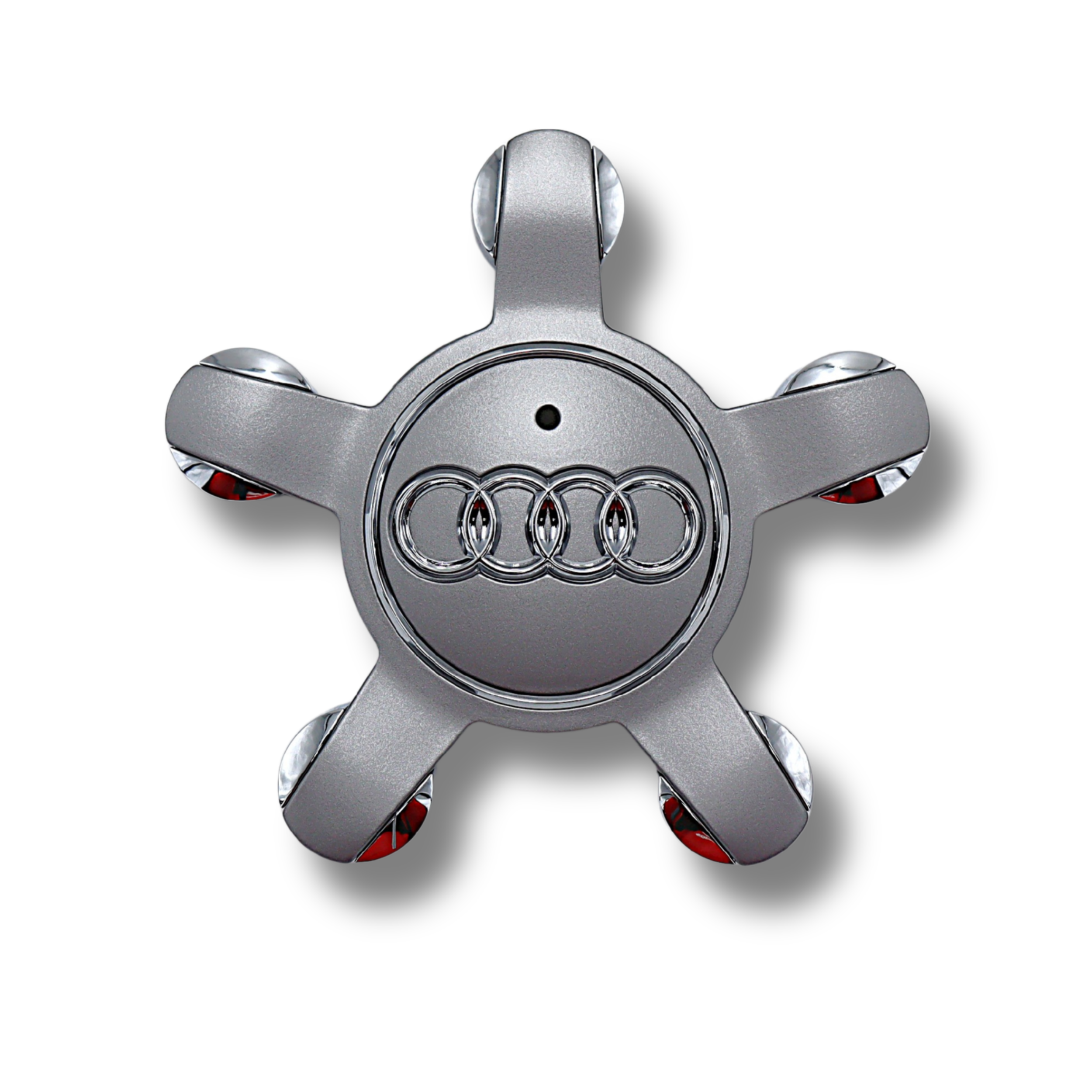 Original Audi A3 A4 Q3 Q5 silber Felgensterne Radzierkappe Felgendeckel Nabendeckel  8R0601165