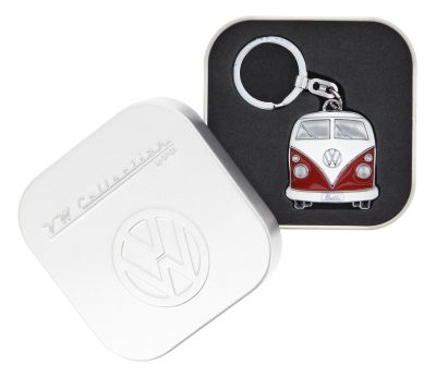 Original VW Bulli T1 Bus Schlüsselanhänger in Geschenkdose, Rot