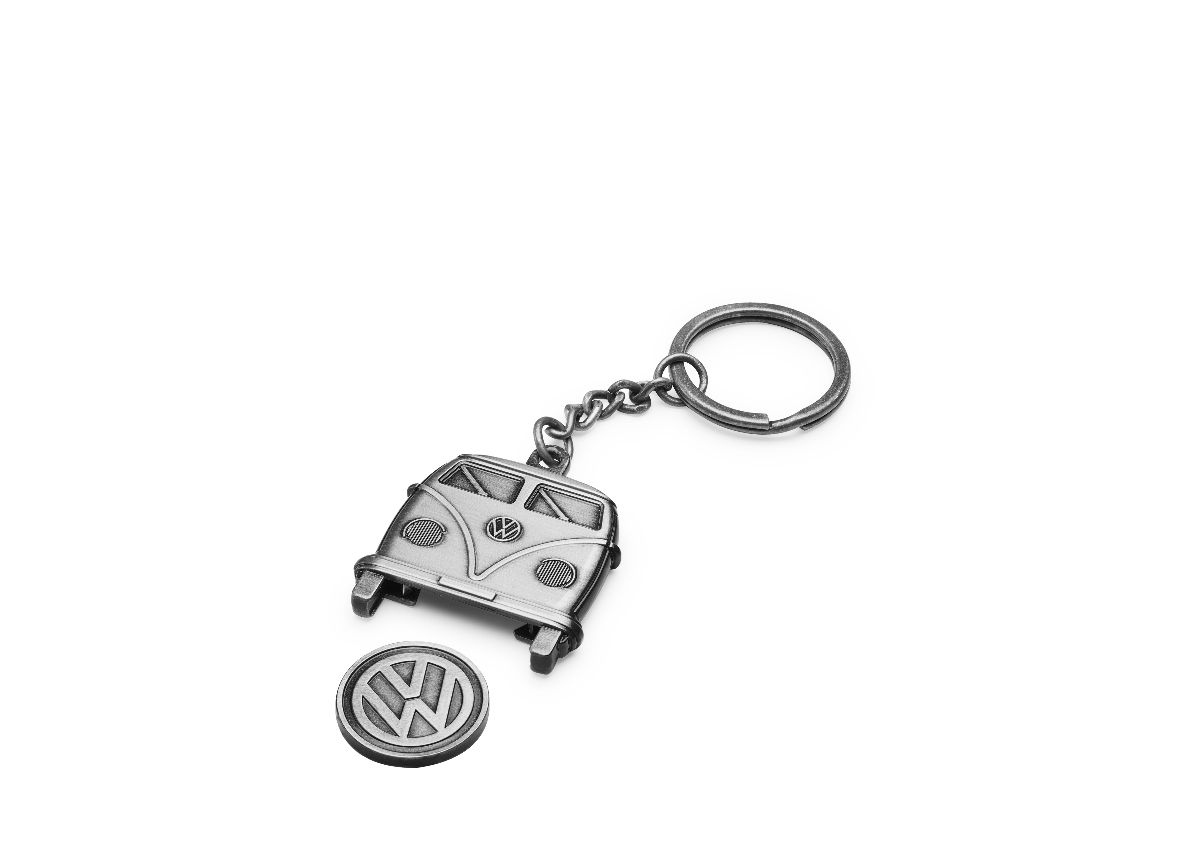 Original Volkswagen Schlüsselanhänger Bulli T1 mit Chip für Einkaufswagen