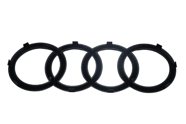 Original Audi Q3 RSQ3 Emblem Schriftzug Audi Ringe schwarz-glänzend vorne