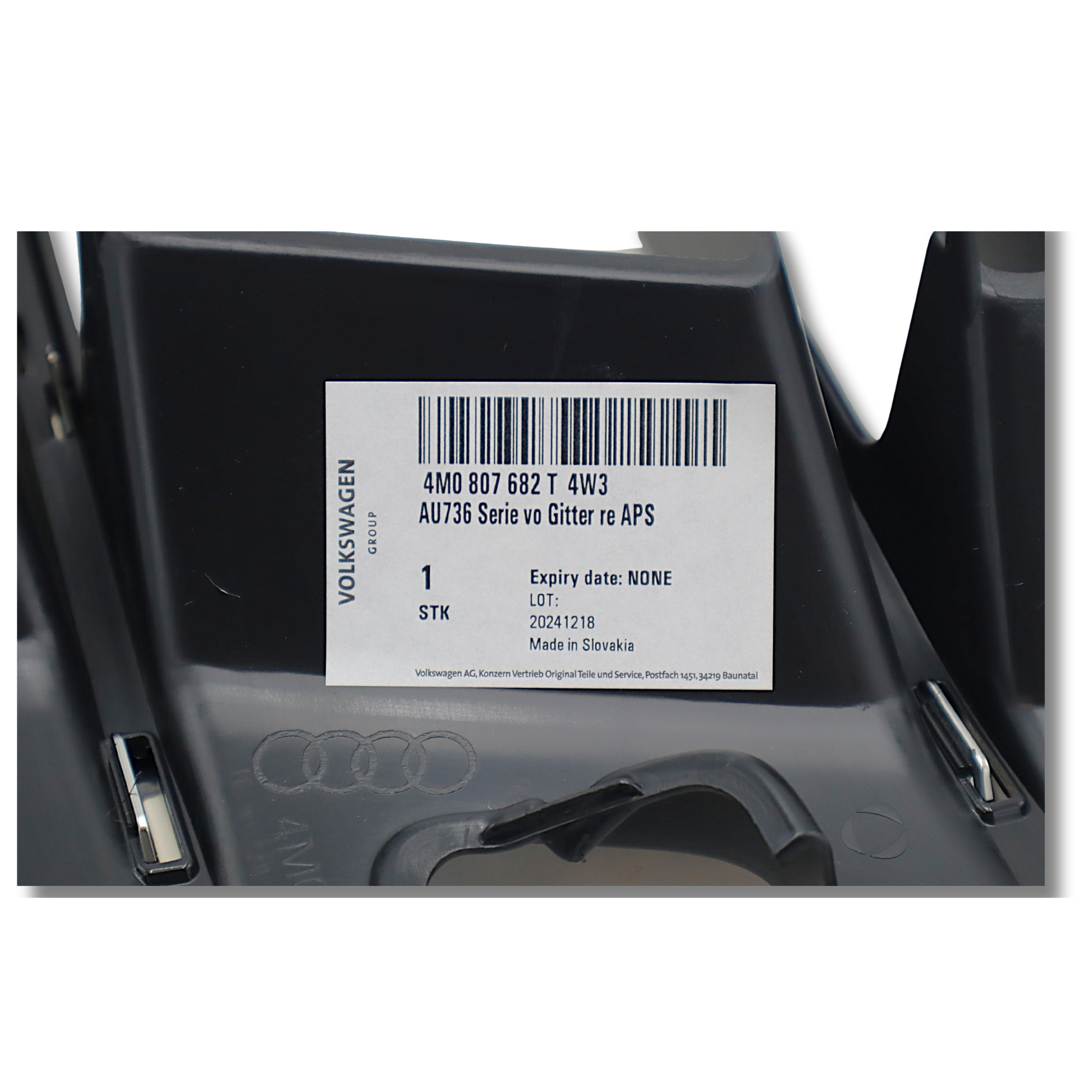 Original Audi Q7 Luftführungsgitter rechts anthrazit/chrom