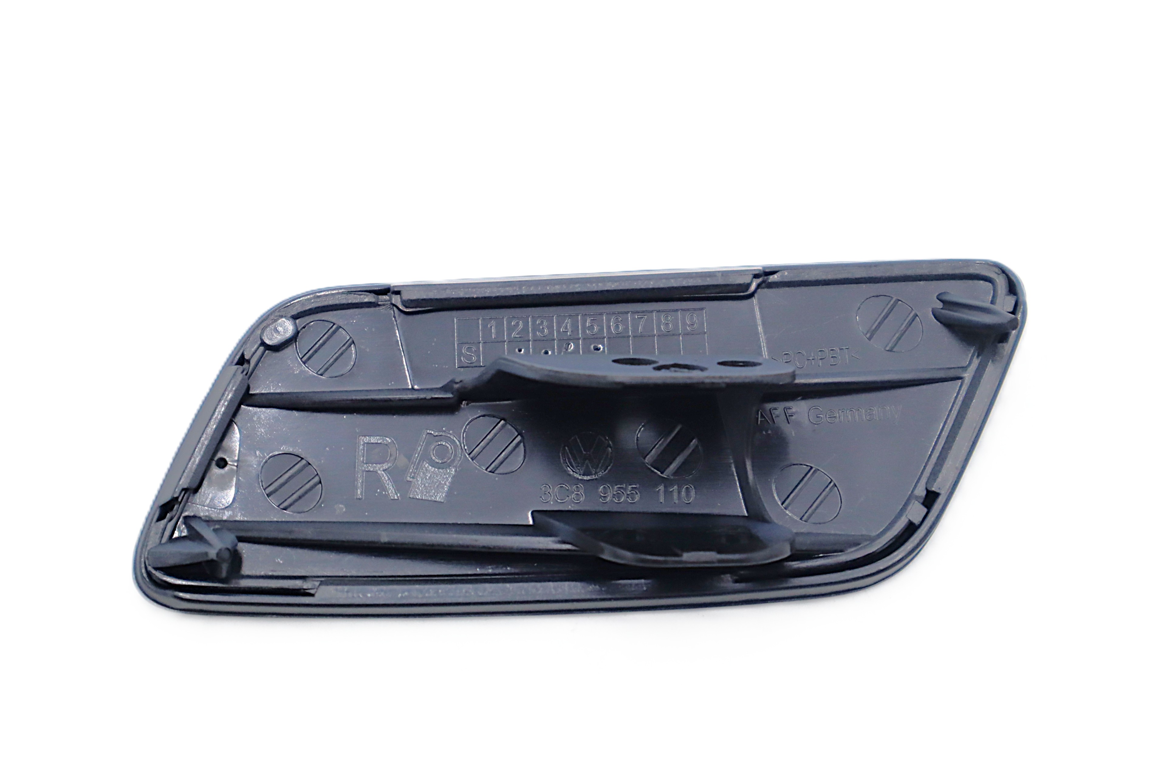 Original VW Passat CC Abdeckkappe Scheinwerferwaschanlage Stossfänger Kappe vorne rechts grundiert