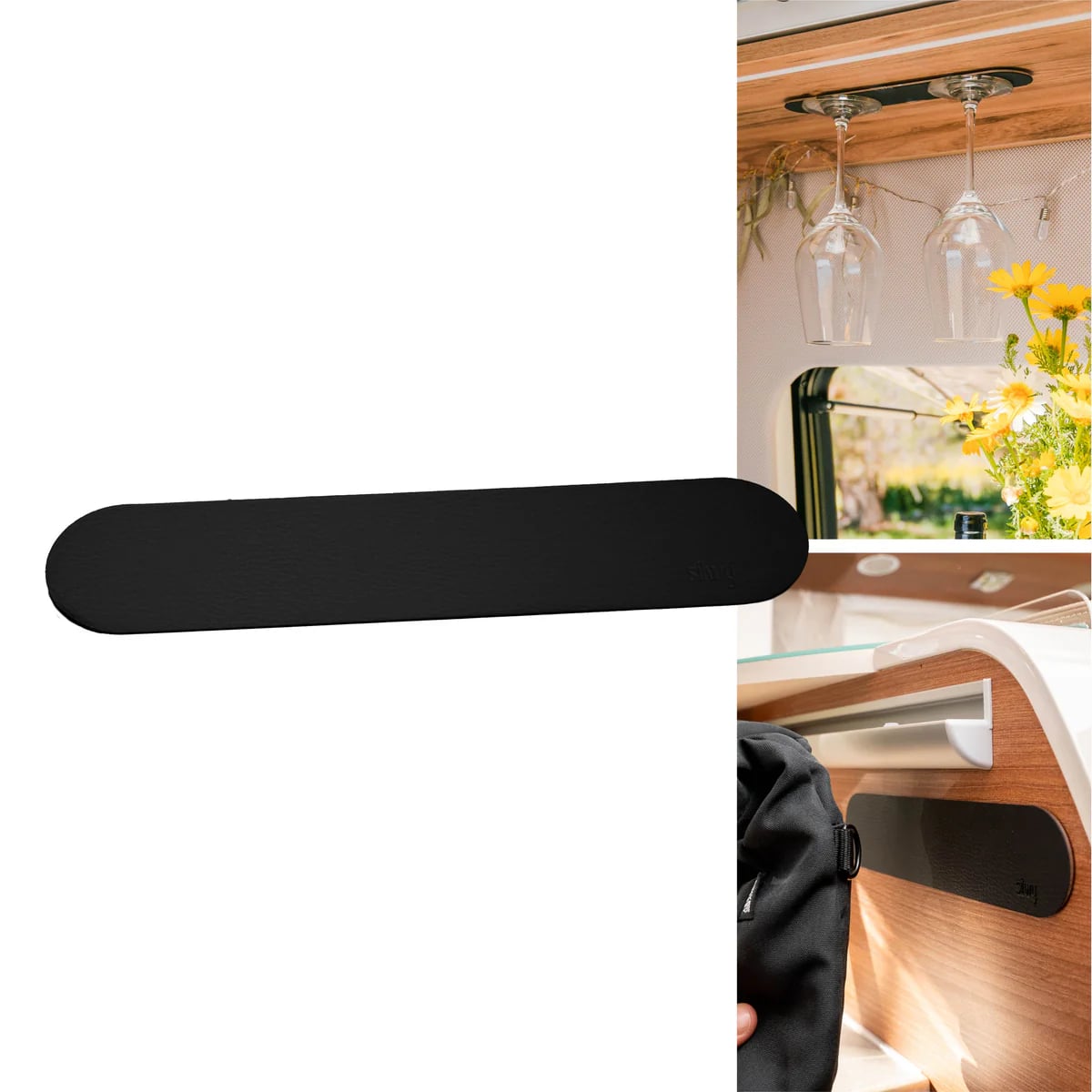 Silwy Metall-Leiste 25 cm (BLACK)